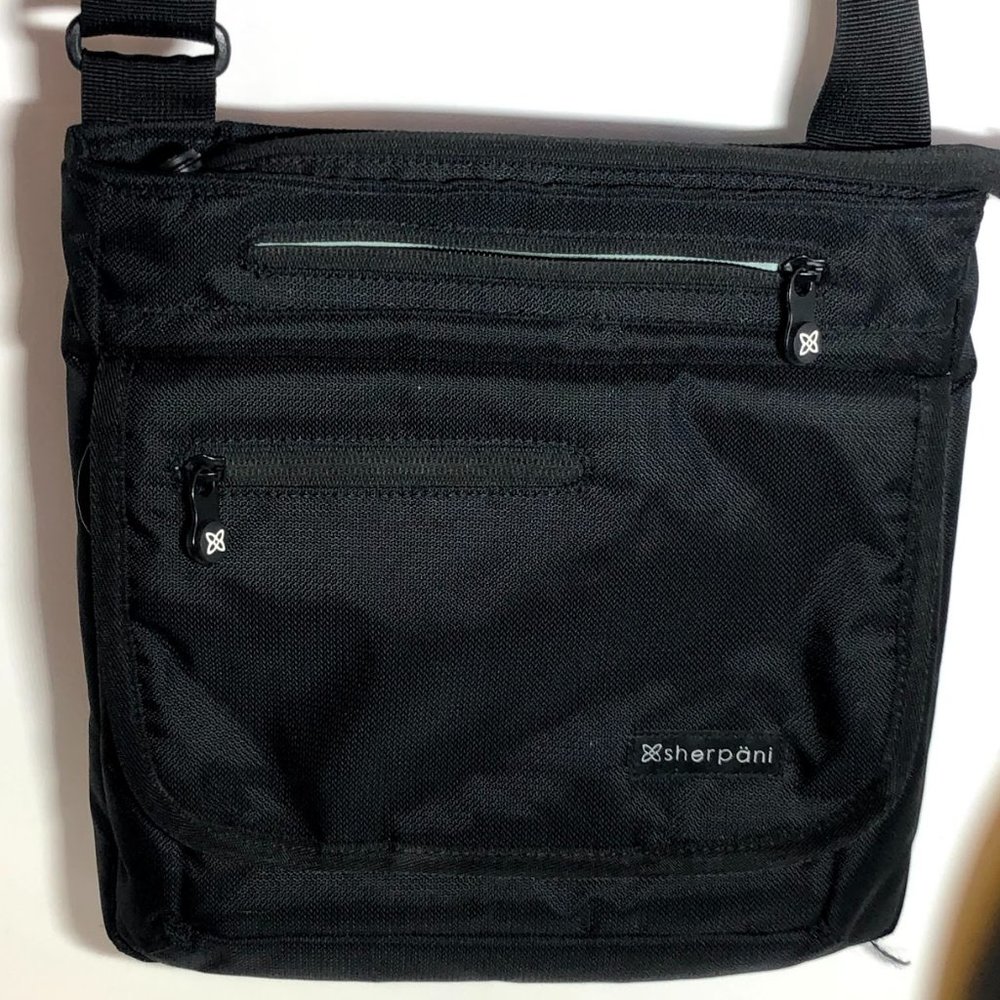 Black Sherpani Crossbody Handbag Purse Adjustable